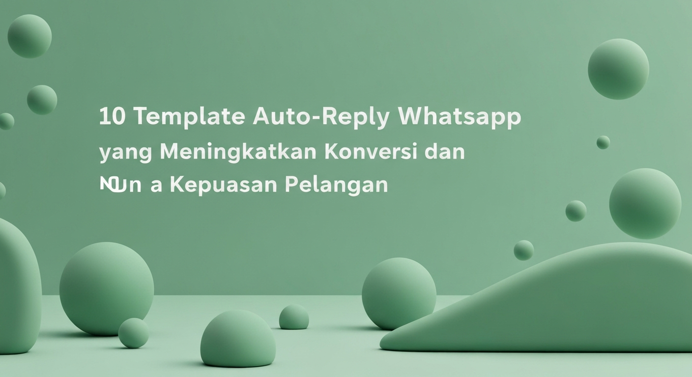 10 Template Auto-Reply WhatsApp yang Meningkatkan Konversi dan Kepuasan Pelanggan