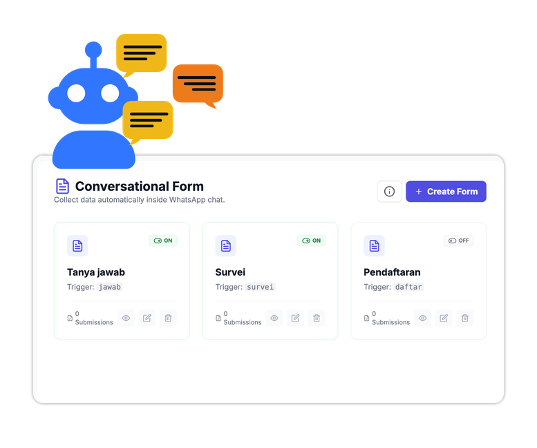 Kelola Chat Form dengan Mudah