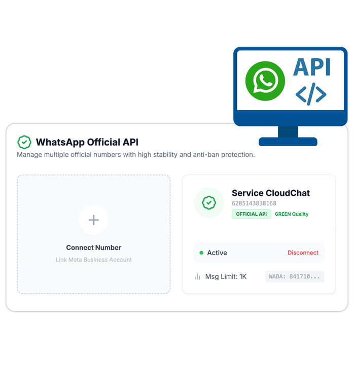Hubungkan WhatsApp API